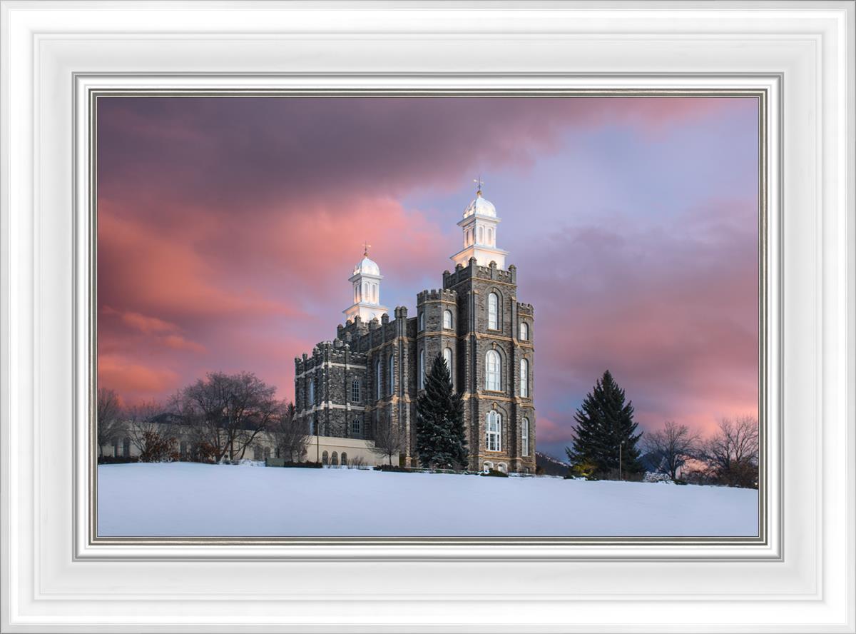 Logan Utah Pink Winter Sunset