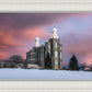 Logan Utah Pink Winter Sunset