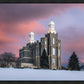 Logan Utah Pink Winter Sunset