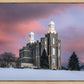 Logan Utah Pink Winter Sunset