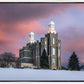Logan Utah Pink Winter Sunset