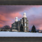 Logan Utah Pink Winter Sunset