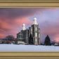 Logan Utah Pink Winter Sunset