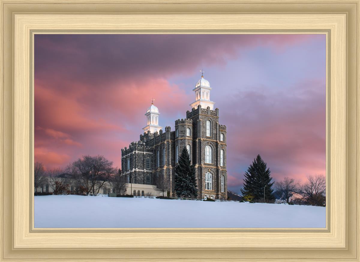 Logan Utah Pink Winter Sunset