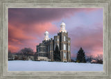 Logan Utah Pink Winter Sunset