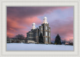 Logan Utah Pink Winter Sunset