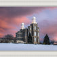 Logan Utah Pink Winter Sunset