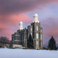 Logan Utah Pink Winter Sunset