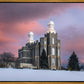 Logan Utah Pink Winter Sunset