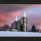 Logan Utah Pink Winter Sunset
