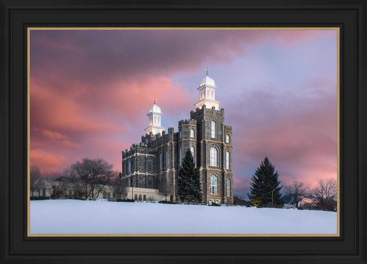 Logan Utah Pink Winter Sunset