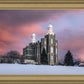 Logan Utah Pink Winter Sunset