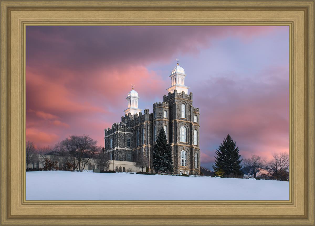 Logan Utah Pink Winter Sunset