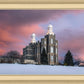 Logan Utah Pink Winter Sunset
