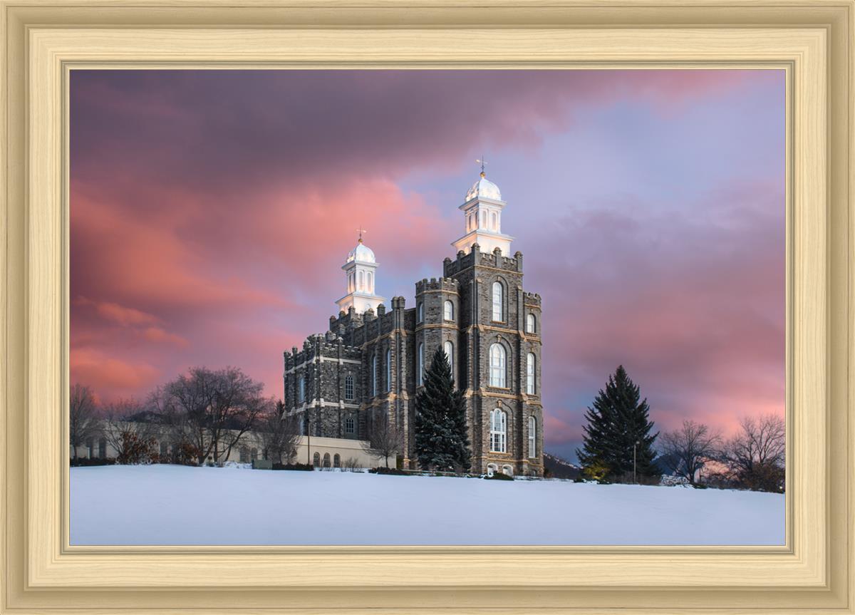 Logan Utah Pink Winter Sunset