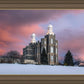Logan Utah Pink Winter Sunset