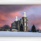 Logan Utah Pink Winter Sunset