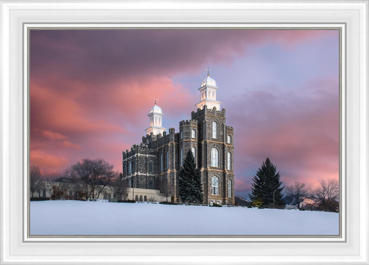 Logan Utah Pink Winter Sunset