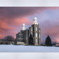 Logan Utah Pink Winter Sunset