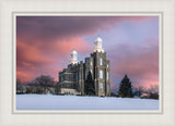 Logan Utah Pink Winter Sunset