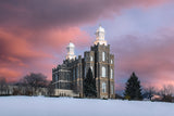 Logan Utah Pink Winter Sunset