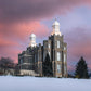 Logan Utah Pink Winter Sunset