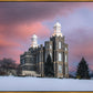 Logan Utah Pink Winter Sunset