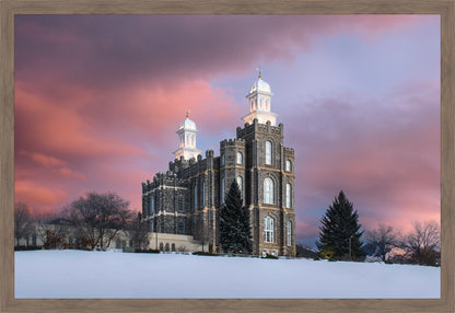 Logan Utah Pink Winter Sunset