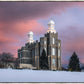 Logan Utah Pink Winter Sunset
