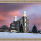 Logan Utah Pink Winter Sunset