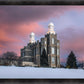 Logan Utah Pink Winter Sunset