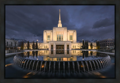 Ogden Utah Night Reflections