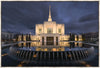 Ogden Utah Night Reflections Large Wall Art