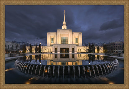 Ogden Utah Night Reflections