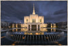 Ogden Utah Night Reflections Large Wall Art