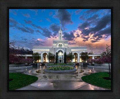 Mount Timpanogos Utah Spring Storm Clearing