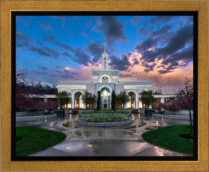 Mount Timpanogos Utah Spring Storm Clearing