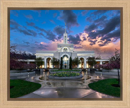 Mount Timpanogos Utah Spring Storm Clearing