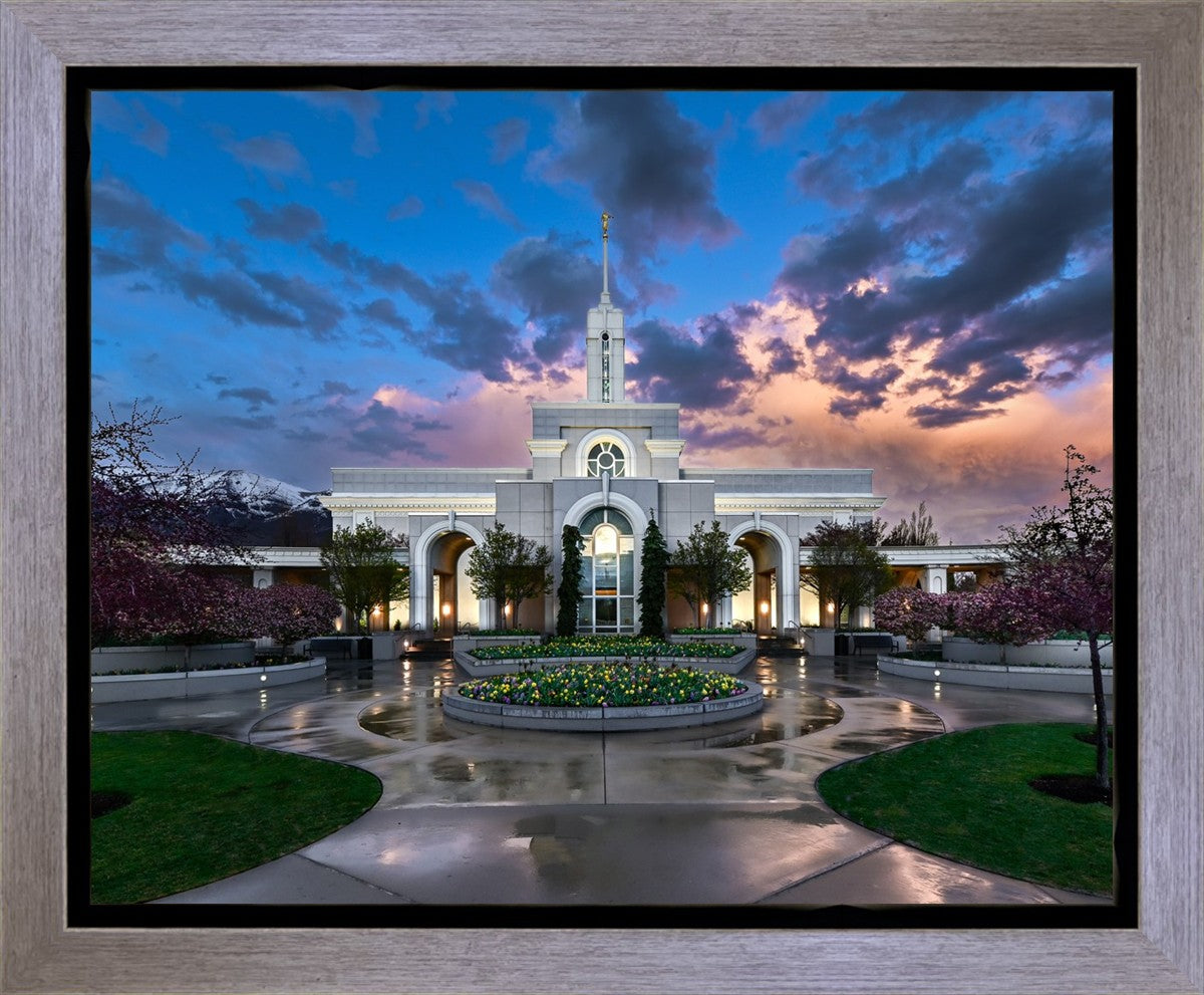 Mount Timpanogos Utah Spring Storm Clearing