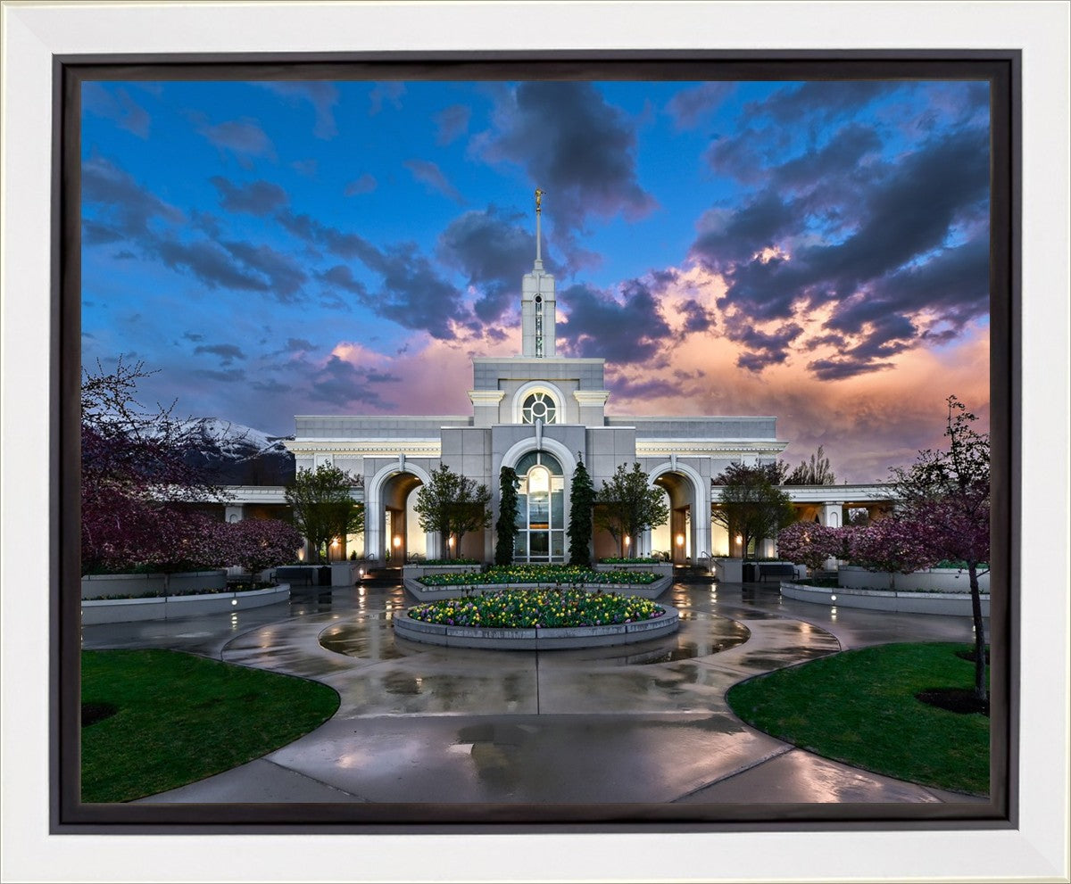 Mount Timpanogos Utah Spring Storm Clearing