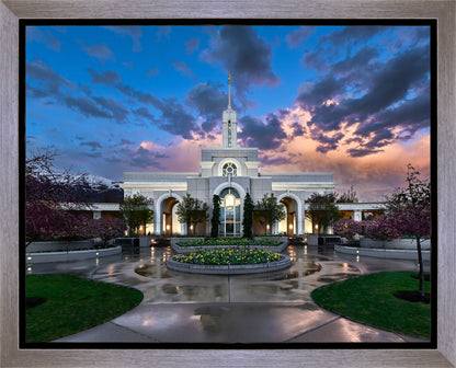 Mount Timpanogos Utah Spring Storm Clearing