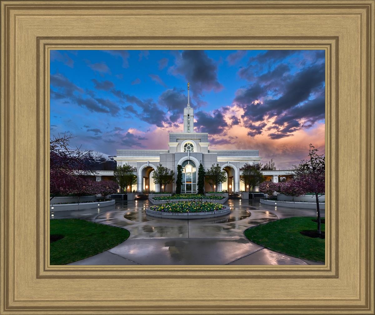 Mount Timpanogos Utah Spring Storm Clearing