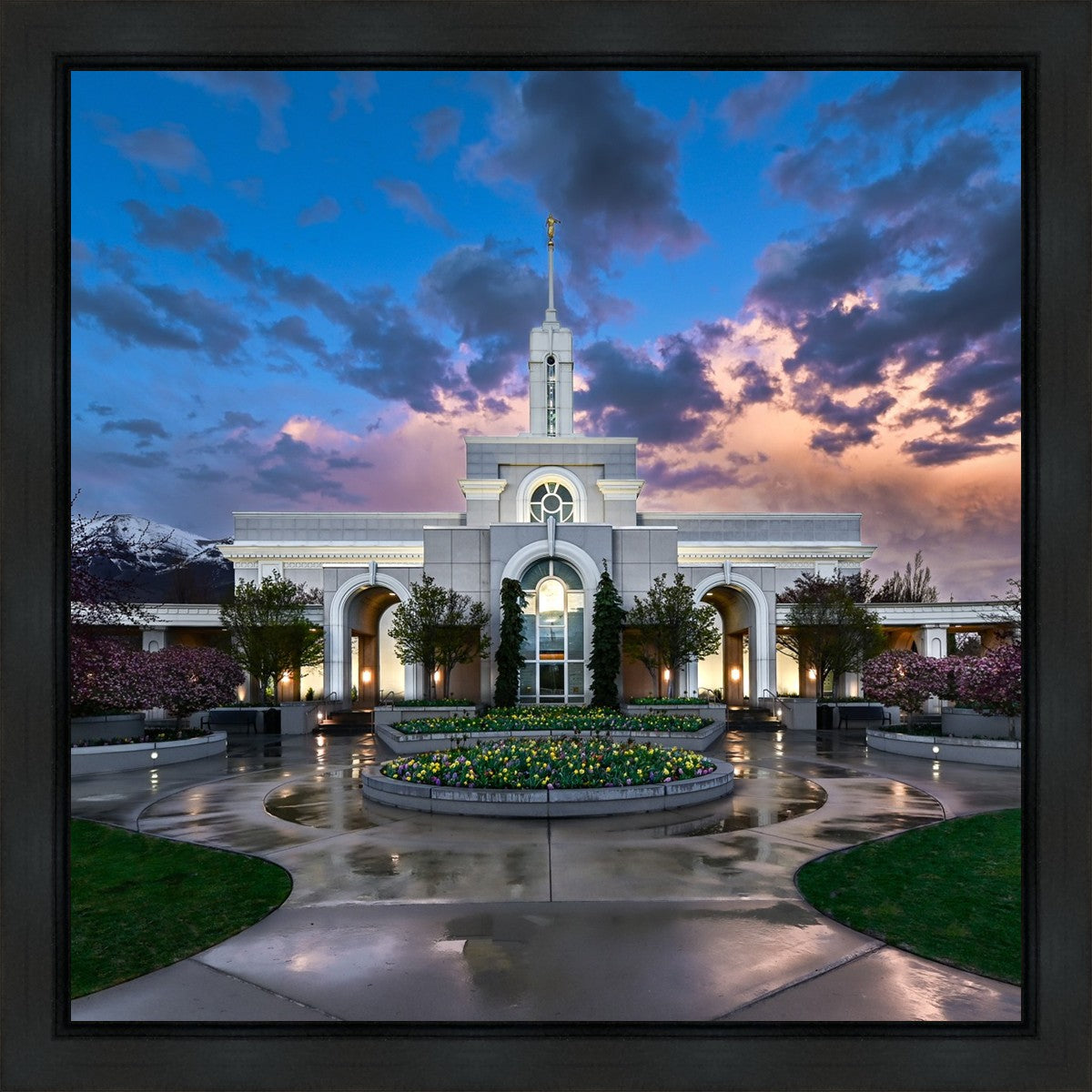 Mount Timpanogos Utah Spring Storm Clearing