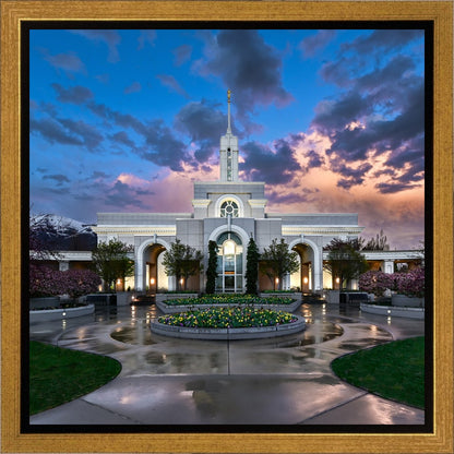 Mount Timpanogos Utah Spring Storm Clearing
