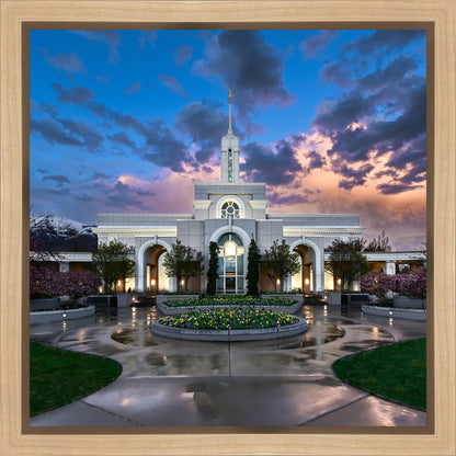 Mount Timpanogos Utah Spring Storm Clearing