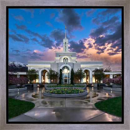 Mount Timpanogos Utah Spring Storm Clearing