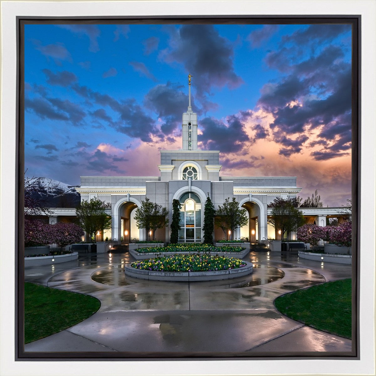 Mount Timpanogos Utah Spring Storm Clearing