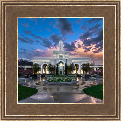 Mount Timpanogos Utah Spring Storm Clearing