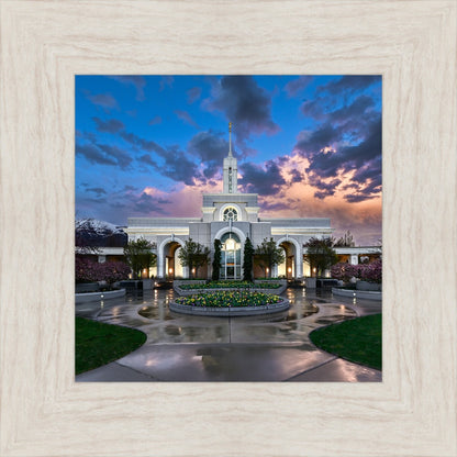 Mount Timpanogos Utah Spring Storm Clearing