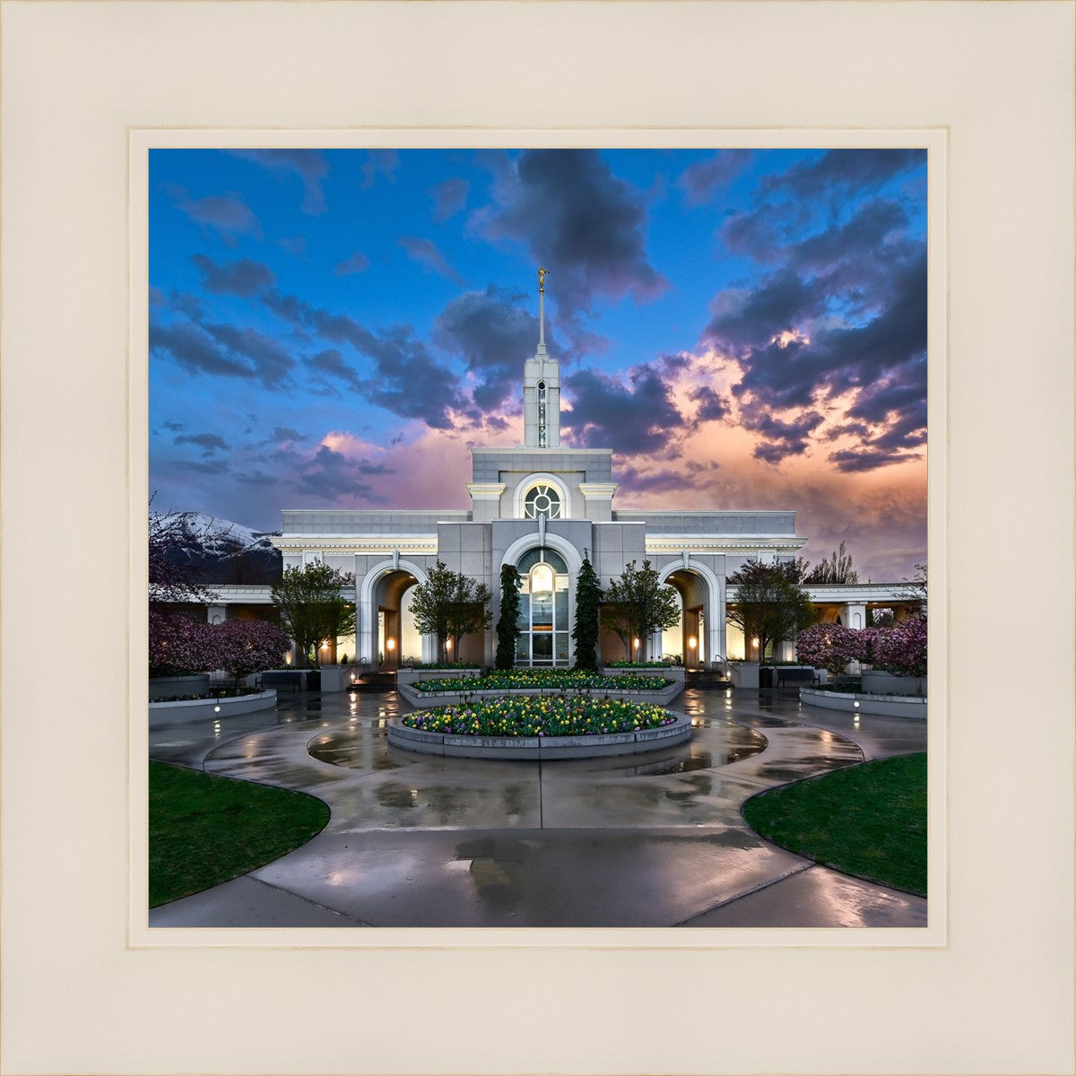 Mount Timpanogos Utah Spring Storm Clearing